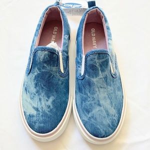 Denim Slip-On Sneakers